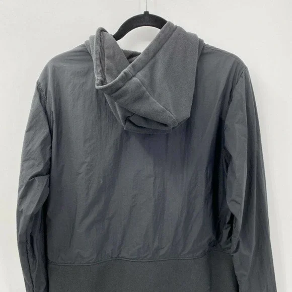 Adidas Men's Original Sport Luxe Mix Hoodie Trefoil Fleece Black Pullover Size M - Picture 7 of 11